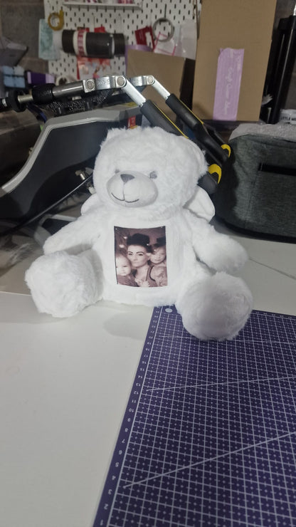 Personalised Teddy Bear | Custom Name, Message or Photo | Keepsake Gift - Small