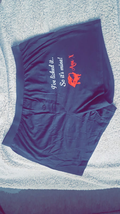 Personalised Boxer Shorts - I Licked It... Valentines Day