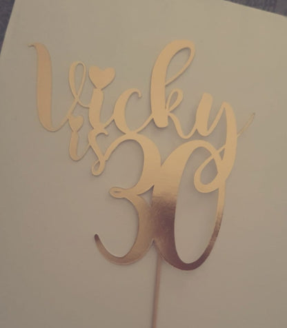 Birthday Cake Topper - Celebration