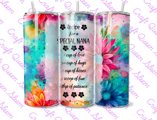Recipe for a Special Nan 20oz Tumbler