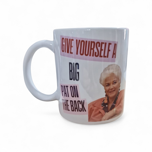 Give Yourself a Big Pat on the Back Funny Novelty Mug