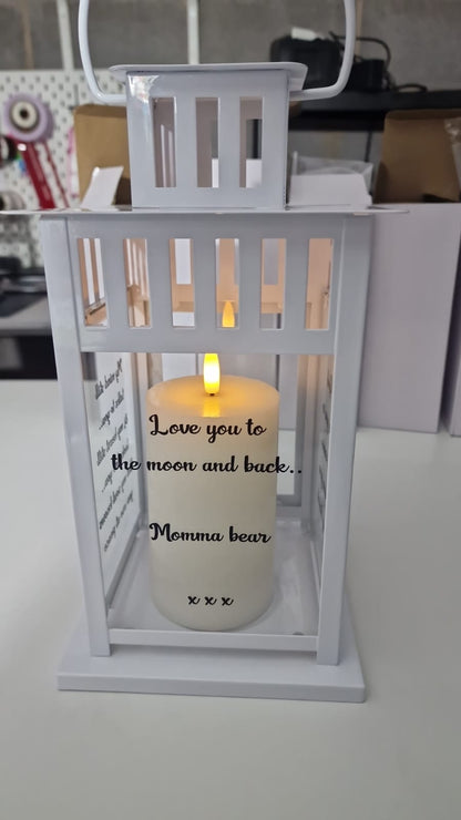 Memorial Lantern Missed Loved One With Candle