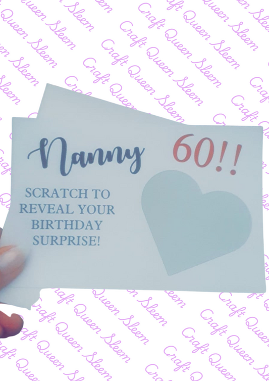 Surprise Custom Gift Scratch card - Special Occasion