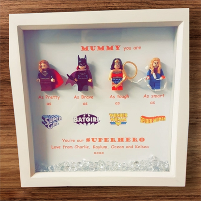 Super Mum Super Hero Shadow Box Frame - Mothers Day