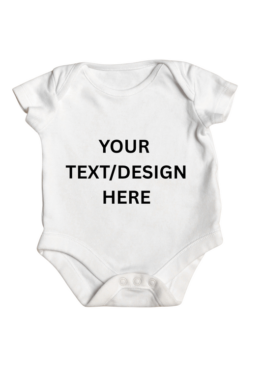 Design Your Own Baby Grow | Custom Personalised Baby Vest