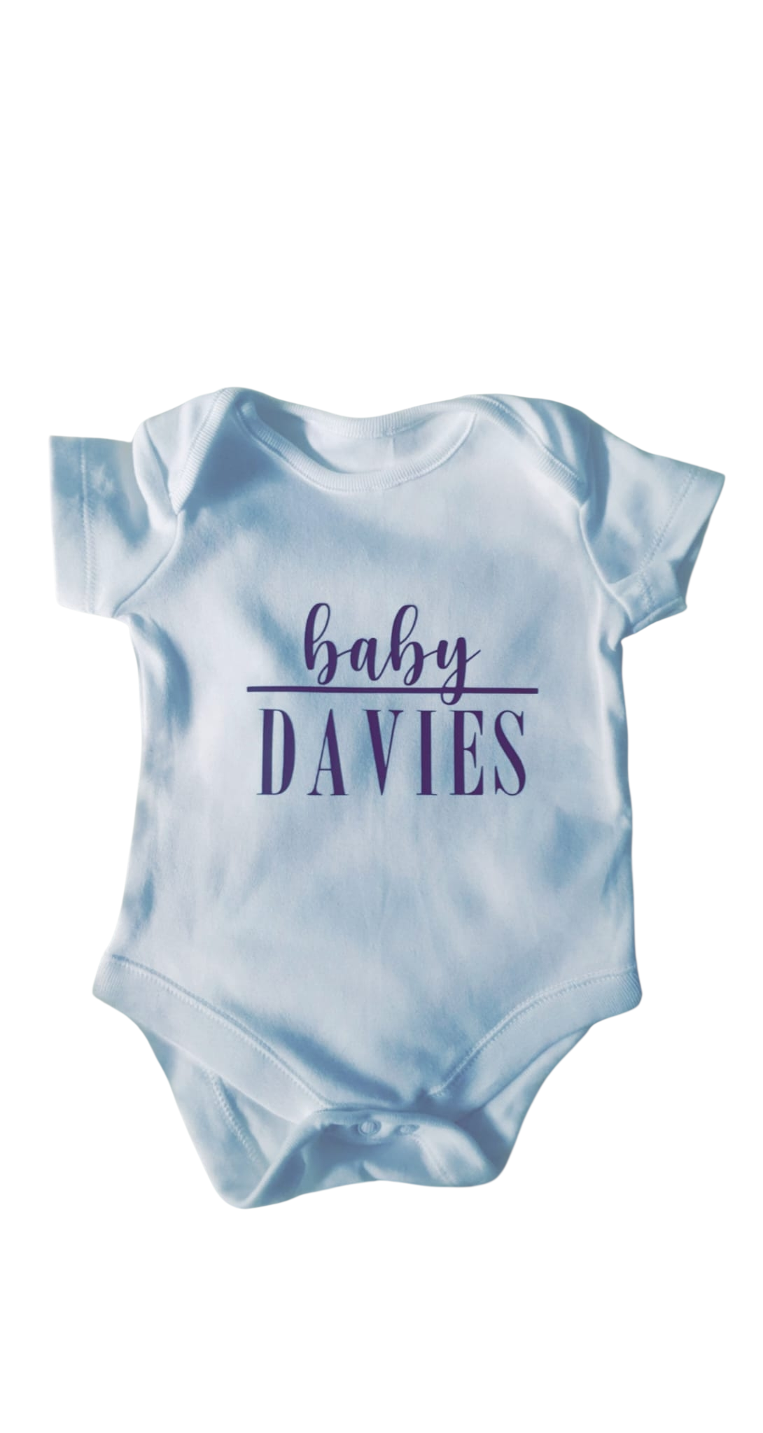 Personalised Baby Vest | Custom Family Name Baby Grow