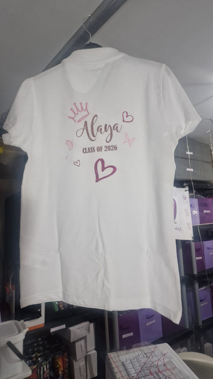 Personalised School Leavers Signing Shirt | Autograph Memory Tee