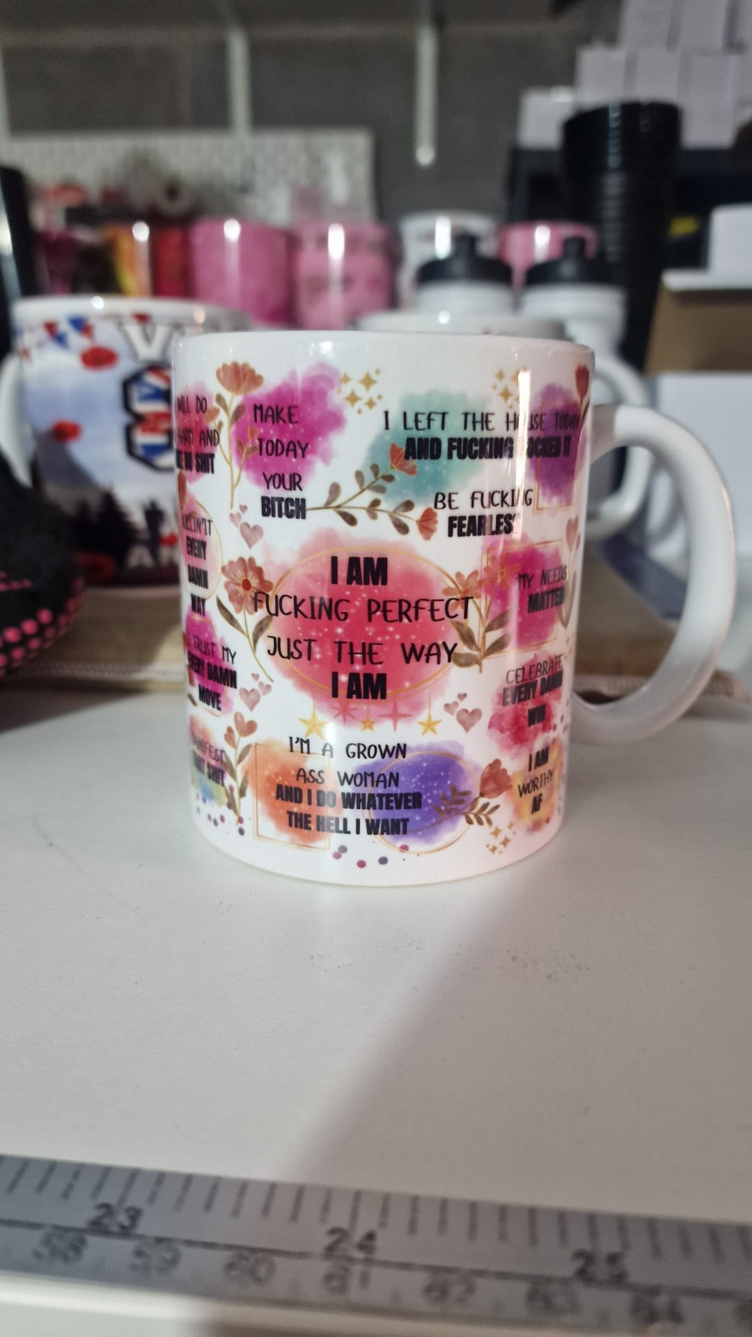 Sweary Affirmation Mug | Funny Self Love Motivation Cup
