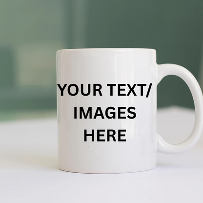 Personalised Custom 11oz Ceramic Mug - Any Design Photo Text