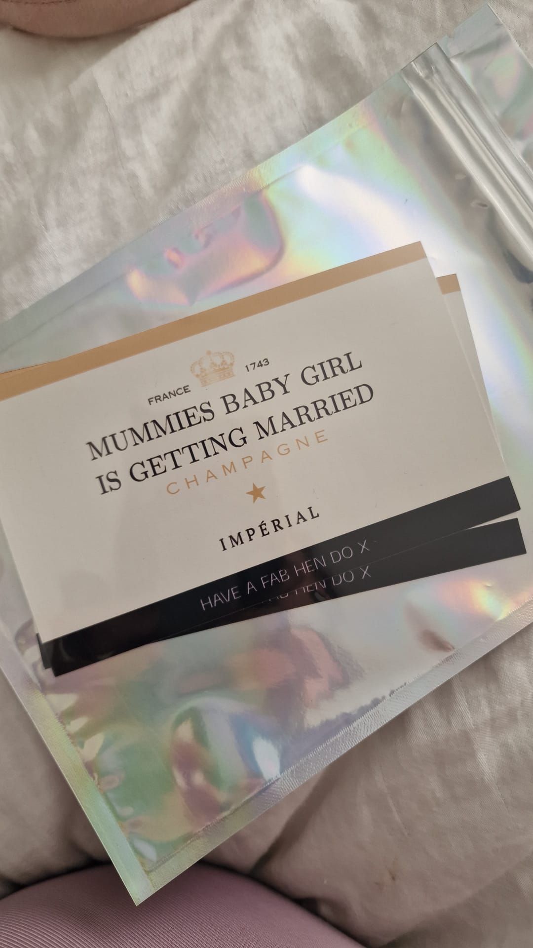 Personalised Moët Bottle Sticker | Custom Champagne Label for Celebrations