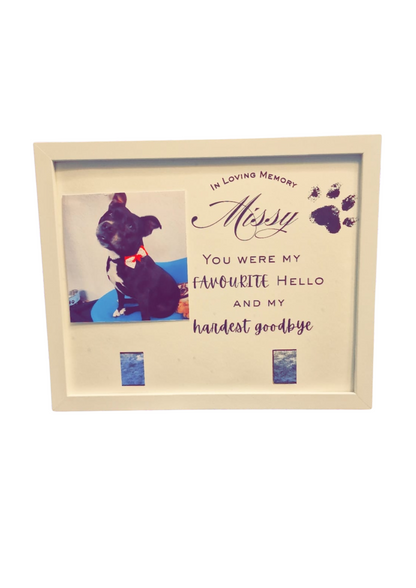 Personalised Pet Memorial Frame | In Loving Memory Photo Keepsake