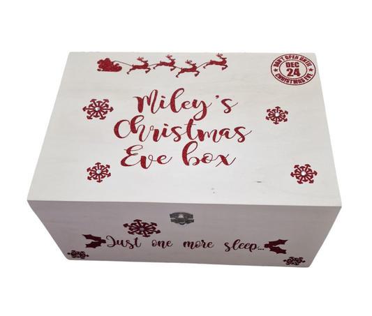 Personalised Christmas Eve Box | Family Name Keepsake Box