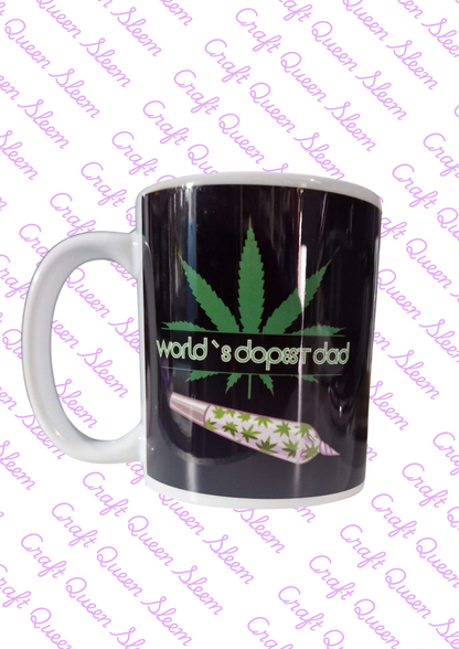 World's Dopest Dad 11oz Mug - 420 - Birthday - Father's day