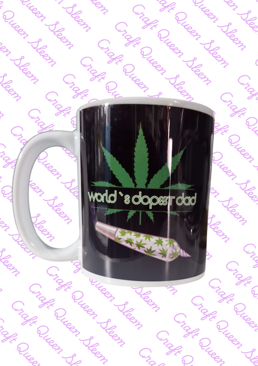 World's Dopest Dad 11oz Mug - 420 - Birthday - Father's day