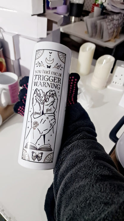 Booktok Quote Tumbler – 20oz Skinny Stainless Steel Dark Romance Book Lover Cup