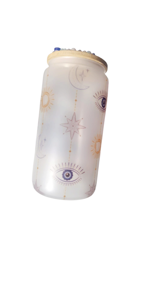 16oz Personalised glass can