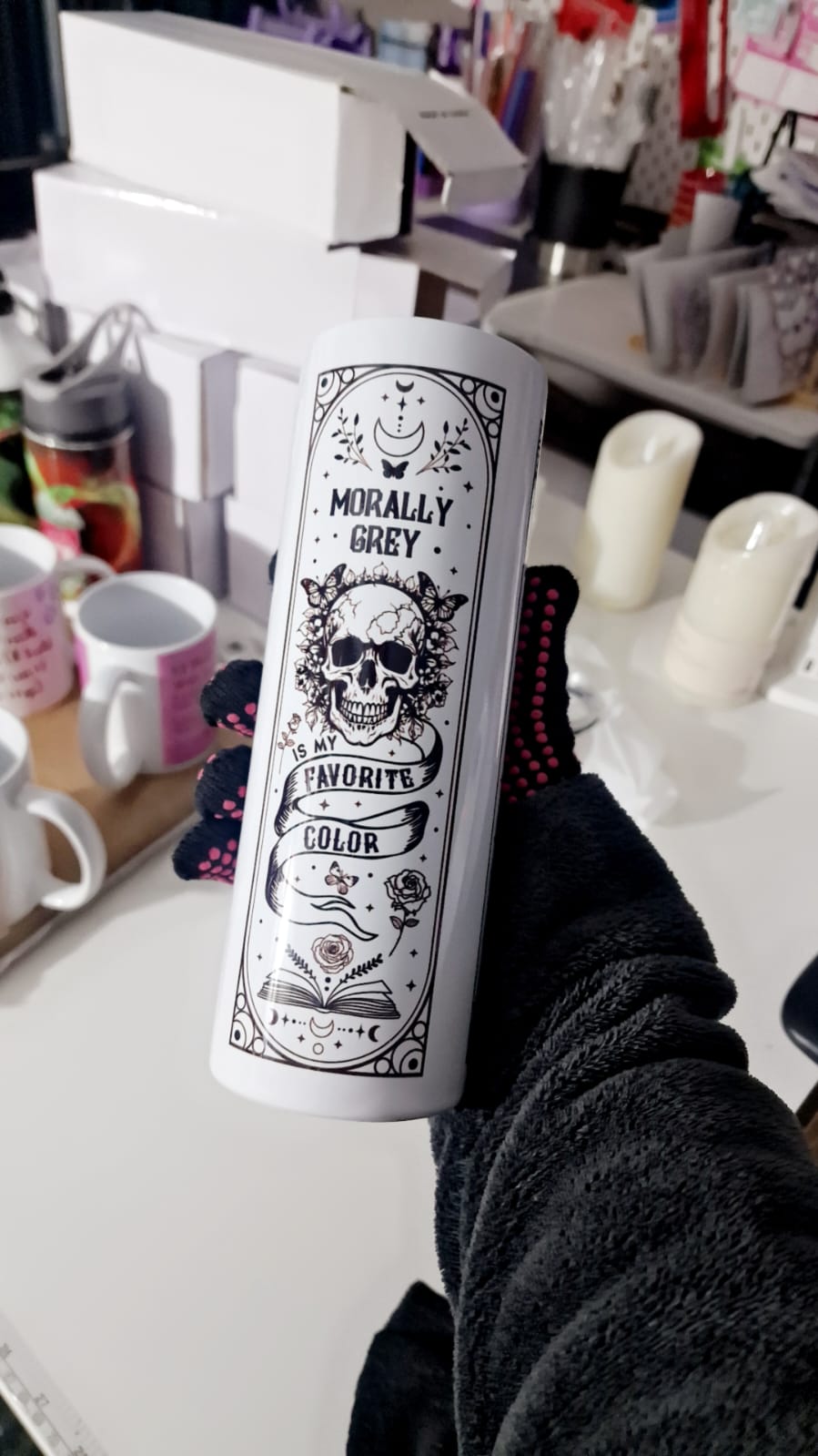 Booktok Quote Tumbler – 20oz Skinny Stainless Steel Dark Romance Book Lover Cup