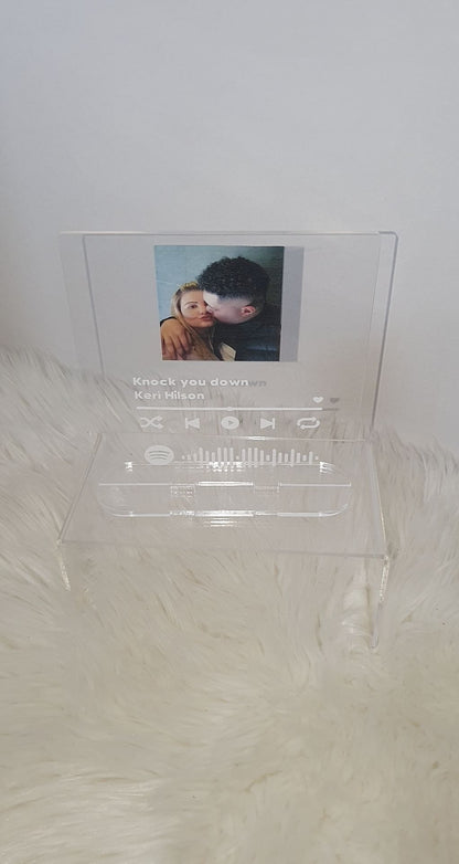 Personalised Photo Music Song Stand Display