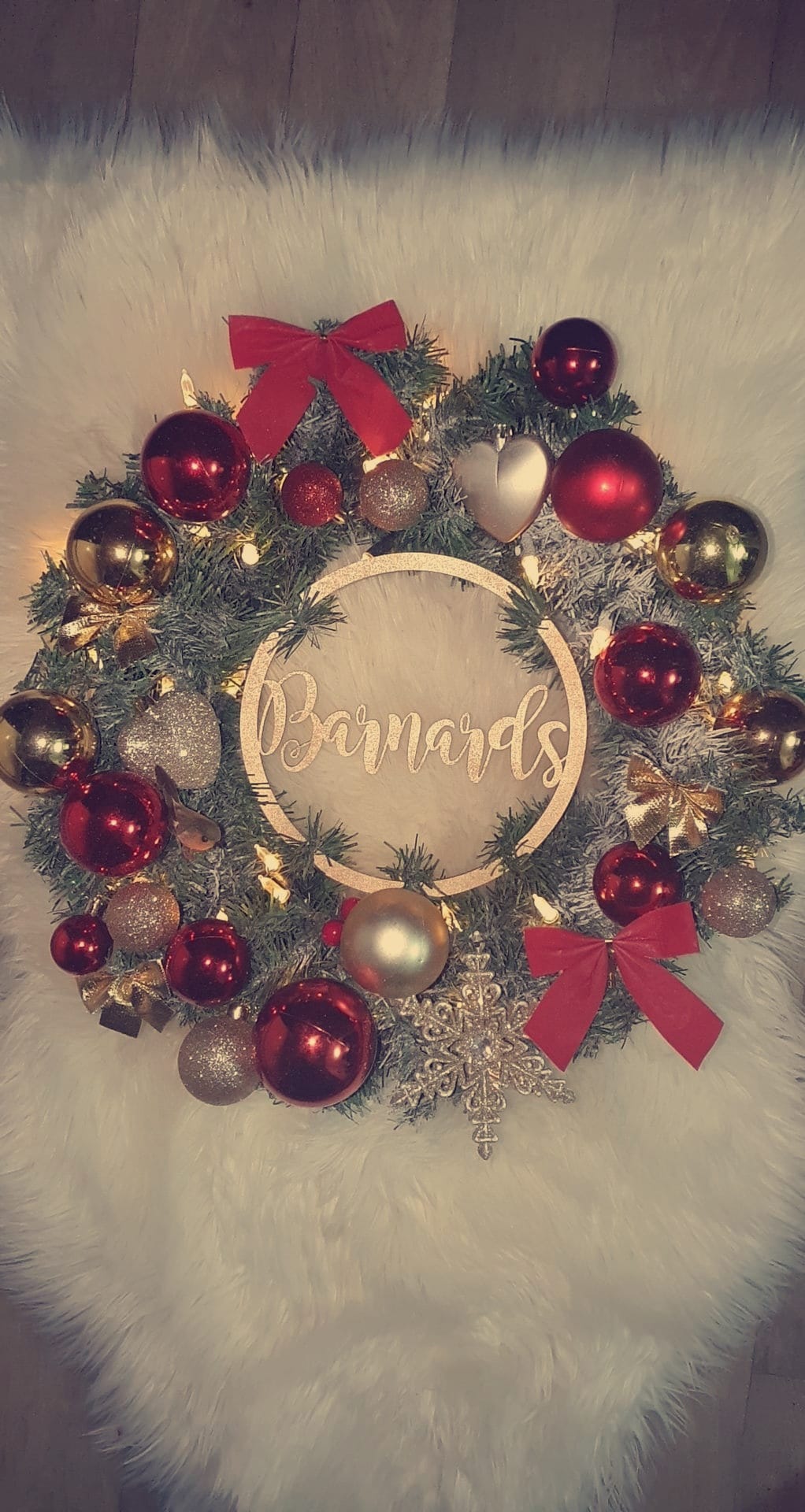 Personalised Custom Christmas Wreath