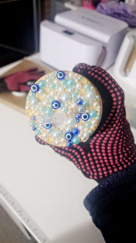 16oz gem stone lid