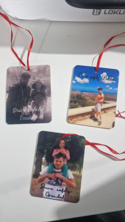 Personalised Car Air Freshener | Custom Design | Choice of Scents or Unscented