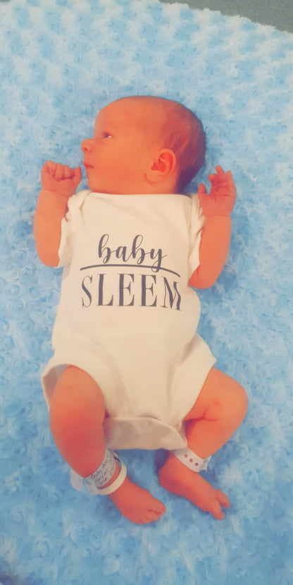 Personalised Family Name Newborn Baby Vest - Welcome Home - Baby Shower