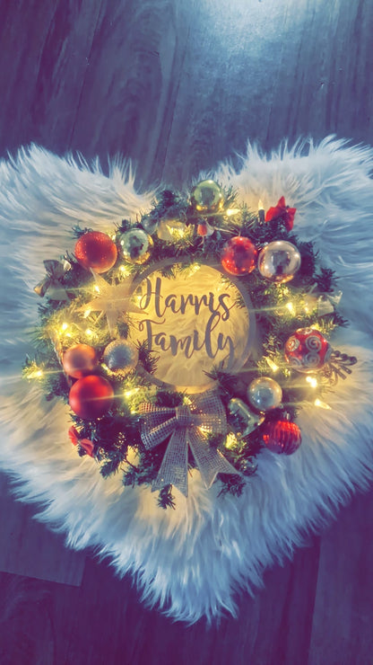 Personalised Custom Christmas Wreath