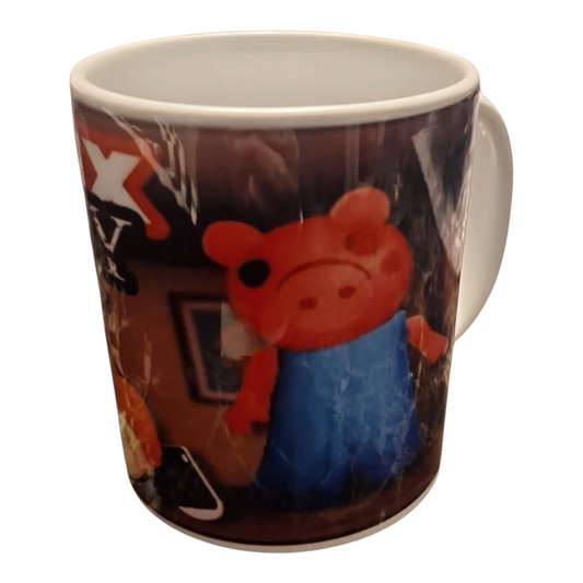 Game Horror Pig Mug | Gamer Kids Scary Cup