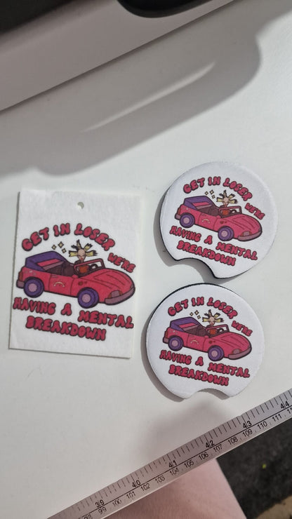 Personalised Car Air Freshener | Custom Design | Choice of Scents or Unscented