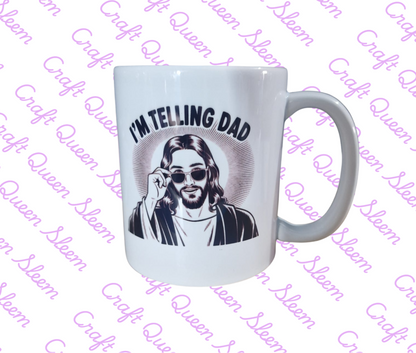 I’m Telling Dad Funny Mug | Cheeky Novelty Coffee Mug