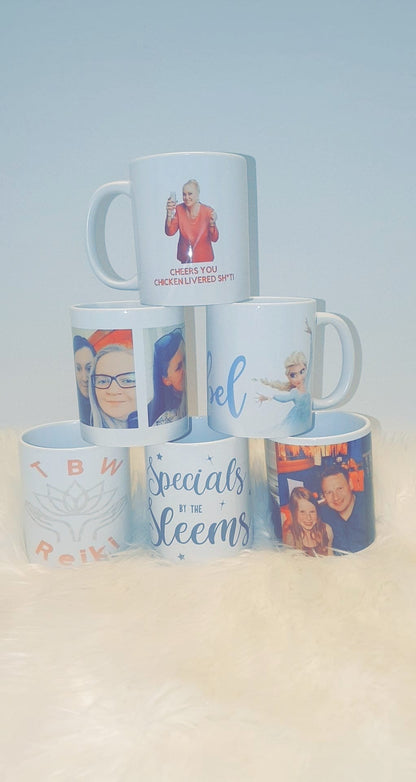 Personalised Custom 11oz Ceramic Mug - Any Design Photo Text