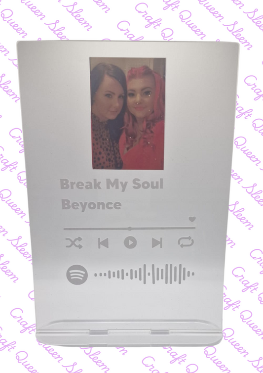 Personalised Photo Music Song Stand Display