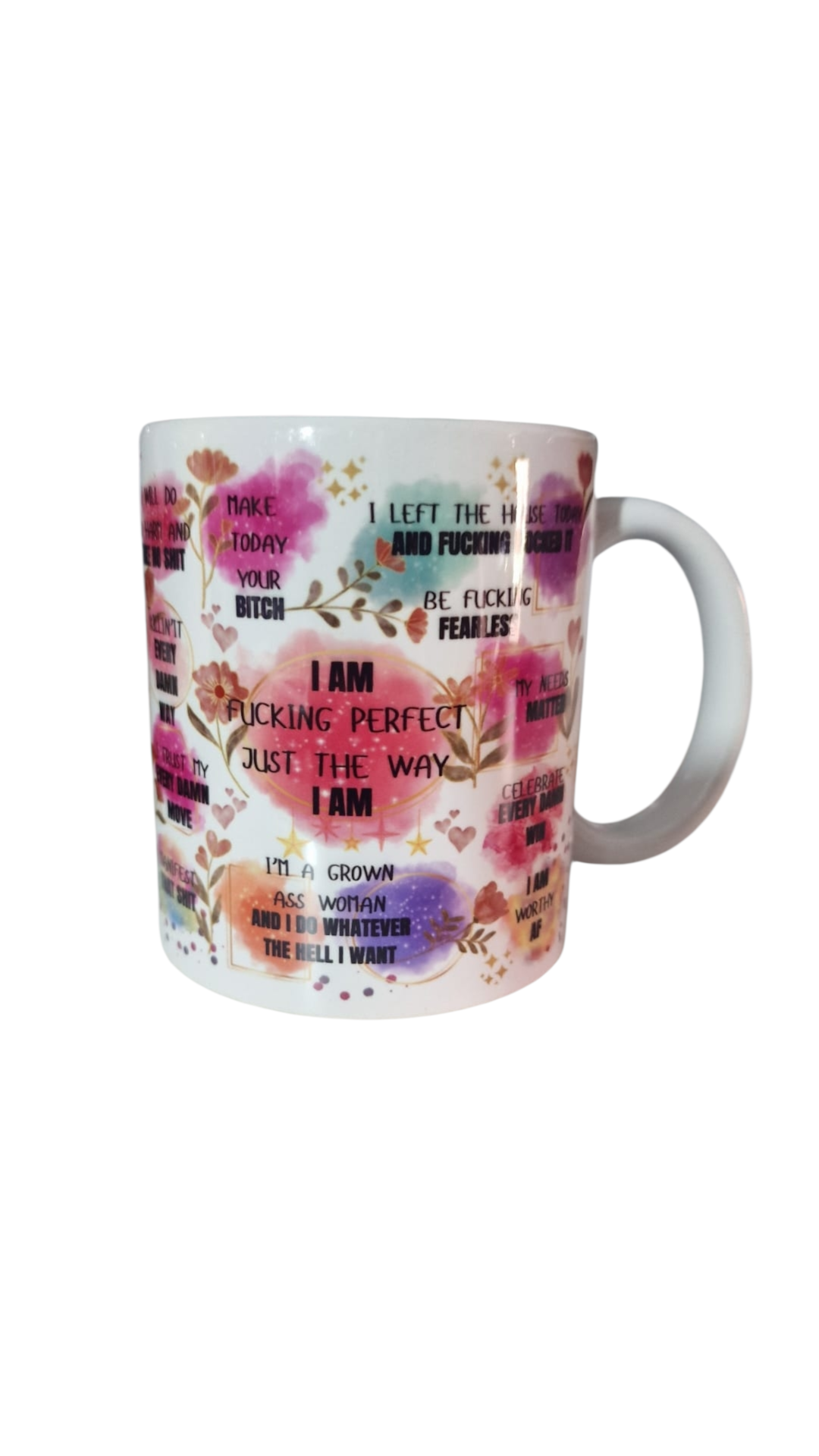 Sweary Affirmation Mug | Funny Self Love Motivation Cup